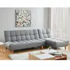 Vente-Unique Canapé Modulable Convertible En Tissu Esteban - Gris