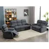 Vente-Unique Canapé 3+2+1 places relax en tissu TOLZANO - Anthracite