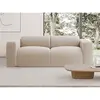 Vente-unique - Canapé 3 places en tissu texturé beige pogni de Maison Céphy