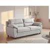 VENTE-UNIQUE Canapé 3 places en tissu beige MANOA