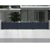 Vente-Unique Extension de clôture à poser H89 x L189 cm en aluminium anthracite - NAZARIO