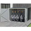 VENTE-UNIQUE Abri à vélo métal en acier galvanisé gris anthracite 4 m² pour 4 vélos - NIKI