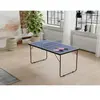 VENTE-UNIQUE Mini table de ping-pong avec raquettes, balles et filet - L137 x P76 x H67 cm - DENIS