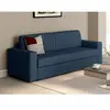 VENTE-UNIQUE Canapé 3 places convertible express en tissu bleu nuit COGLIO