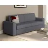 VENTE-UNIQUE Canapé 3 places convertible express en tissu gris anthracite COGLIO