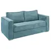 Vente-Unique LORETO velours côtelé - Bleu turquoise