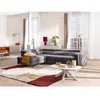 VENTE-UNIQUE Canapé d'angle gauche relax électrique avec assise coulissante en tissu anthracite MONISO