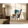 VENTE-UNIQUE Fauteuil en tissu patchwork VATELY