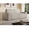 VENTE-UNIQUE Canapé 2 places en velours côtelé beige AMELIA