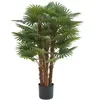 VENTE-UNIQUE Arbre artificiel palmier - H.93 cm - Vert - RHAPIS