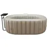 VENTE-UNIQUE SPA gonflable ovale 2 places - L190 x P120 x H65 cm - 90 ...