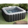 VENTE-UNIQUE Spa gonflable carré 4 places - L154 x P154 x H65 cm - 120...