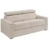 VENTE-UNIQUE Canapé 4 places convertible express en velours côtelé beige - Couchage à lattes larges 160 cm - Matelas 22 cm - VIZIR