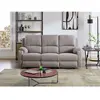 VENTE-UNIQUE Canapé 3 places relax en microfibre gris clair BRODY