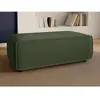 Vente-Unique Pouf en tissu texturé vert AMELIA