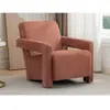 VENTE-UNIQUE Fauteuil en tissu texturé terracotta ISPARTA