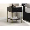 Lot de 2 tables de chevet mdf noir
