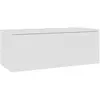 LES TENDANCES Meuble tv 3 tiroirs bois blanc onic 80cm