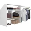 EinsAcc Kit dressing sous comble ARTIC EKIPA Décor mélaminé 1 penderie L197 P50 H94 cm