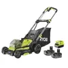 RYOBI Tondeuse poussée 18V Brushless coupe 40 cm ramassage et mulching...