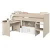 Lit Combiné Enfant Parisot Zola 90x200 Cm - 2 Portes - Avec Bureau - D...