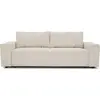 M24 Canap? Droit Convertible 3 Places Josh - Velours C?Tel? Beige - Coffre De Rangement - L239xp86xh85cm