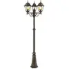 Lampadaire e térieur JANEL BRILLIANT doré métal verre 3 60W IP44
