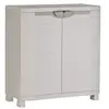 Armoire Basse De Rangement En Résine Plastiken - 2 Grandes Étageres - ...
