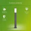 Philips Lampadaire d e térieur UTRECHT Anthracite 20W Résistant au intempéries