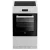 Cuisiniere induction FSM58301WC 3 feu 0 92 kwh cycle 50cm Blanc