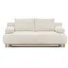 MARKET24 Banquette Convertible 3 Places Mika - Tissu Bouclette Beige -...