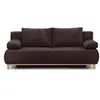 MARKET24 Banquette Convertible 3 Places Mika - Velours Côtelé Marron F...