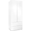 MARKET24 Armoire Image 60a - 2 Portes Battantes - 2 Tiroirs - Blanc Ma...