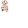 Peluche  GIPSY TOYS  Tour De France  OURS MAILLOT A POIS 15 CM