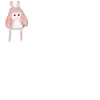 Fluffy Bag  GIPSY TOYS  Sac a dos en peluche  Lapin   et   30 cm
