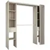 DEMEYERE Kit dressing 2 colonnes 2 penderies 2 tiroirs Décor Chene Sha...