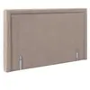 Tempur Tête de lit Pure 184cm velours gris perle D65