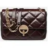 Grand Moon Matelasse En Cuir Craquele par Vanessa Bruno Marron T.U Sac...