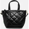 Cabas S Bandouliene en Cuir Froisse Matelasse par Vanessa Bruno Noir T...