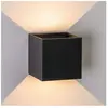 KOSILUM Applique noire à LED extérieur compatible variateur - Cubic