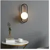 KOSILUM Applique murale vintage noire et verre blanc - Belisto