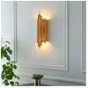 Kosilum Applique murale dorée en aluminium - Rosela