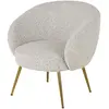 Maisons du Monde Fauteuil bouclettes gris chiné
