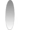 Maisons du Monde Miroir ovale en métal doré 46x150