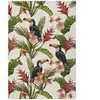 Maisons du Monde Tapis d'extérieur tissé jacquard motif tropical multicolore 160x230