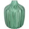 Maisons du Monde Vase en verre teinté vert H18
