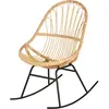 Maisons du Monde Fauteuil à bascule en rotin