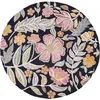 Maisons du Monde Tapis rond tufté motif floral multicolore D160