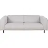 Maisons du Monde Canapé 3 places en textile tramé gris clair chiné
