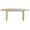 Maisons du Monde Table à manger en bois de frêne massif beige 6/8 personnes L200